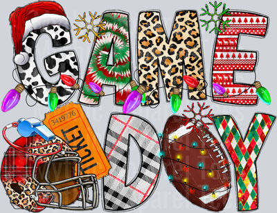 Game Day Christmas Football Christmas Western