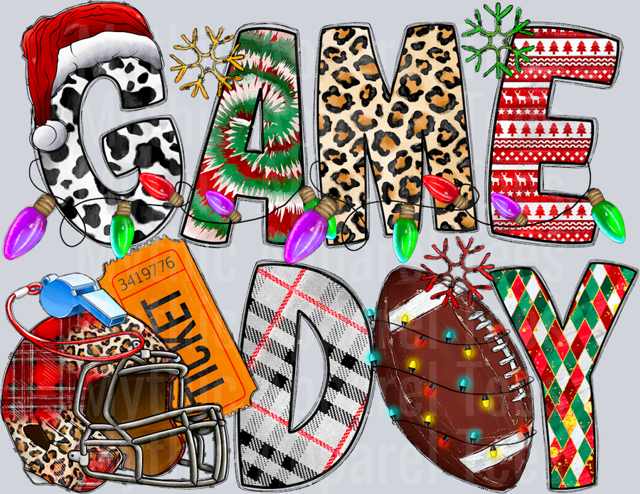 Game Day Christmas Football Christmas Western