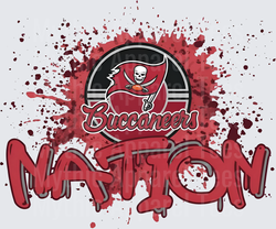 NFL Transfers Tampa Bay Buccaneers Nation Blood Splatter Design