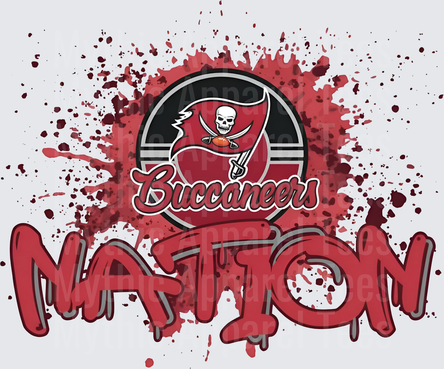 NFL Transfers Tampa Bay Buccaneers Nation Blood Splatter Design