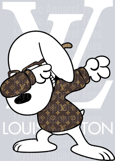 Snoopy LV Shirt DTF Luis Vuitton Transfers