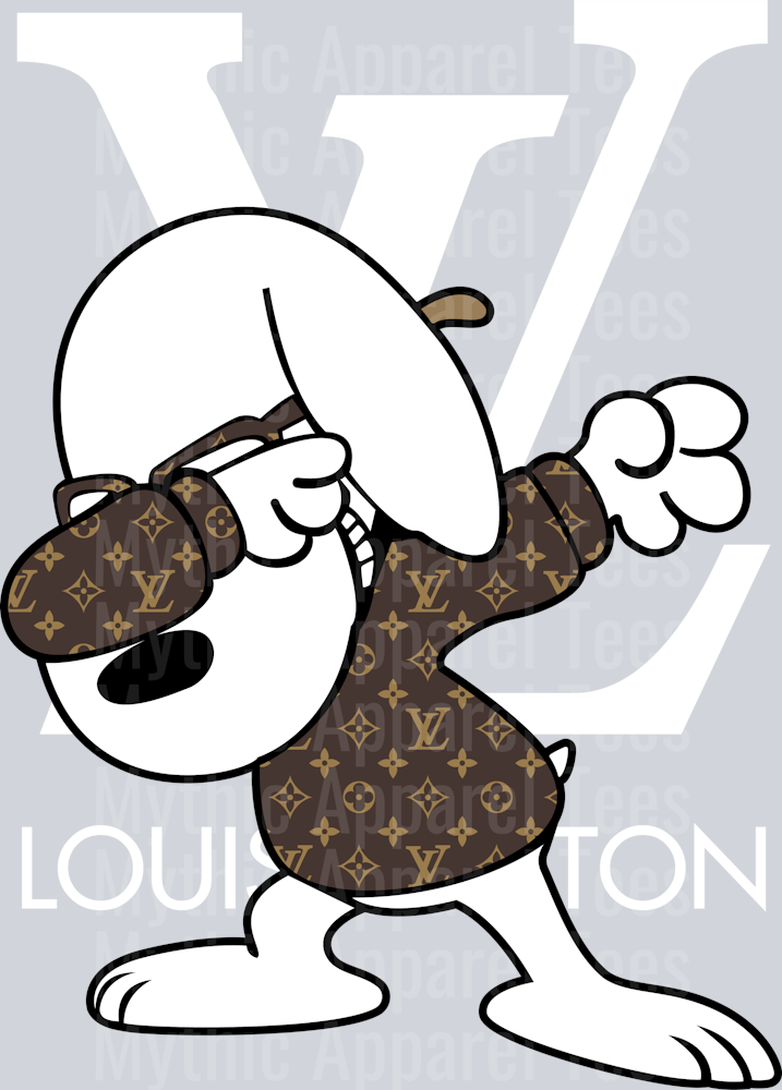 Snoopy LV Shirt DTF Luis Vuitton Transfers