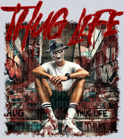 Freddy Kreuger Bloody Steps on stairs Horror Movie DTF Thug Life Transfers
