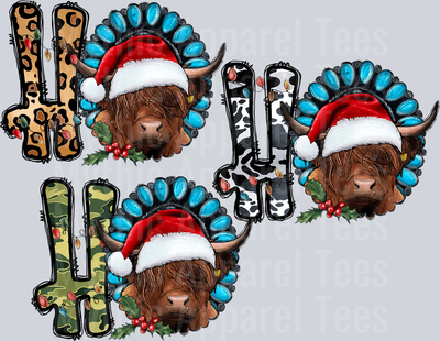 Ho Ho Ho Highland Cow