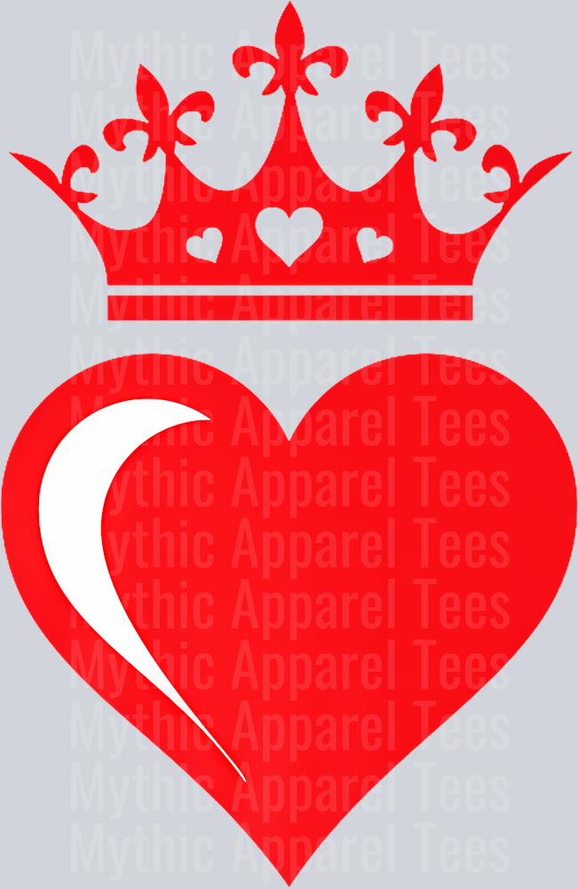 171 Queen  King Of Hearts - Wife Girlfriend - Queen Of Hearts Premium T-Shirt