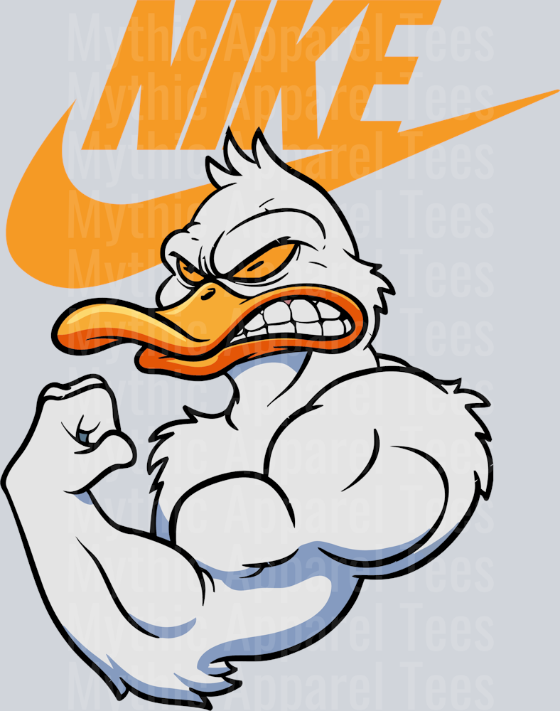 Buff Donald Duck JUST DO IT DTF Nike Transfers