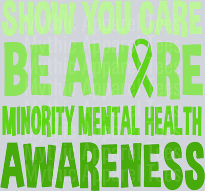 Show you care, be aware DTF Mental Health Awareness Transfers