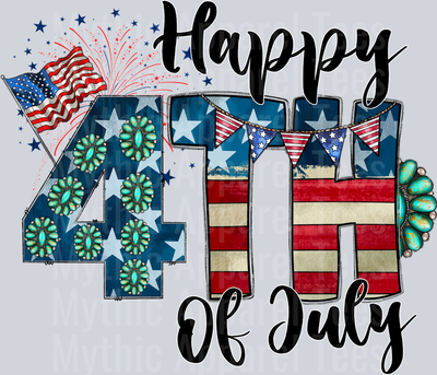 Happy 4th Of July Patriotic Western