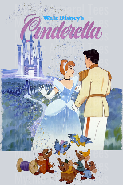 Cinderella and prince DTF Disney Transfers