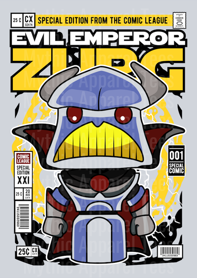 Emperor Zurg Comic Book Cover STYLE DTF Pop Culture Transfers