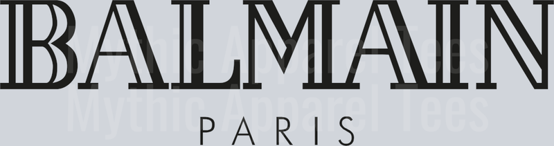 Balmain logo 002 black PNG
