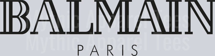 Balmain logo 002 black PNG