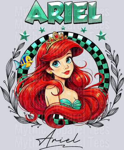 Ariel Disney Classic Portrait with Signature Disney Princess