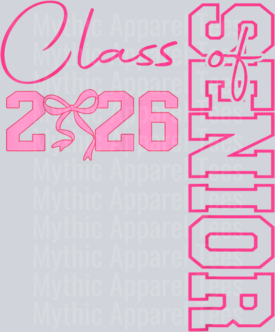 Senior 2026 Class of 2026 Coquette Bow Graduation 2026 T-Shirt