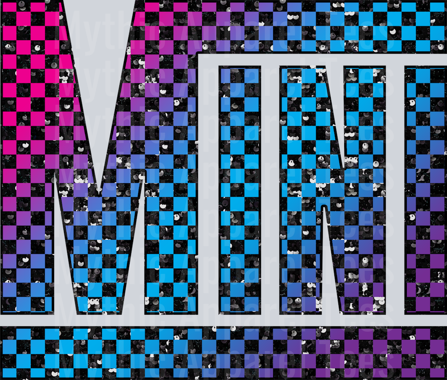 Sequin Rainbow Checkered Mini 2