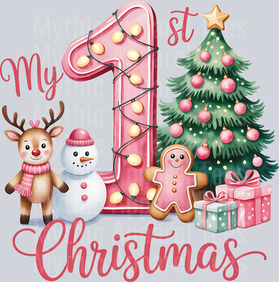 2 My First Christmas Pink