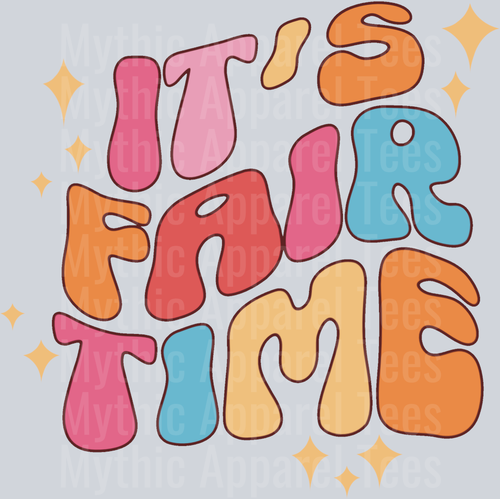 It's Fair Time Pocket Logo DTF Fair Transfers