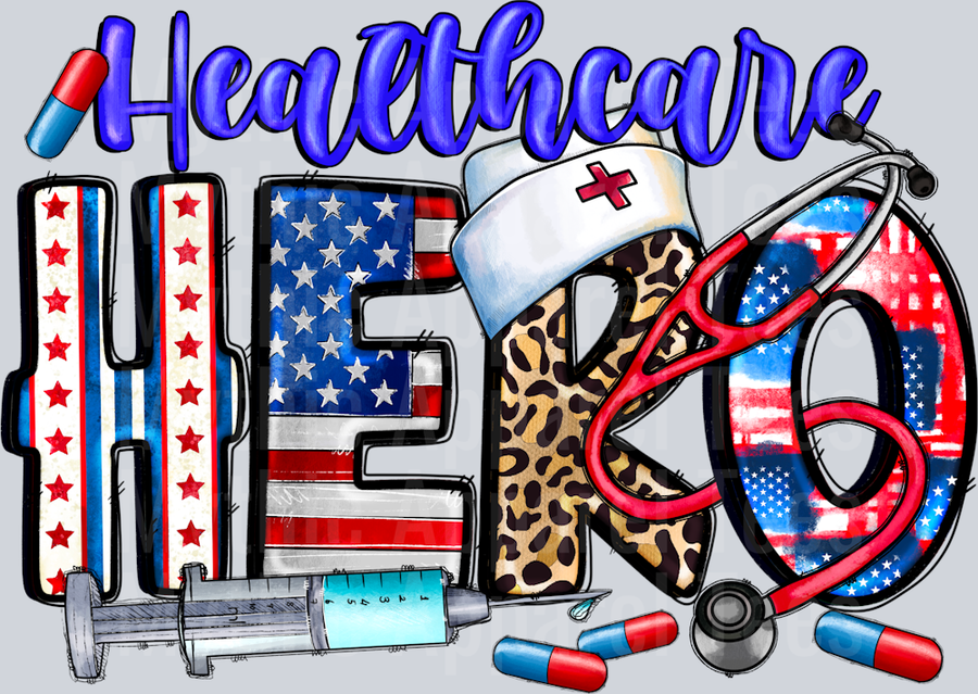 Healthcare Hero Nurse Patriotic