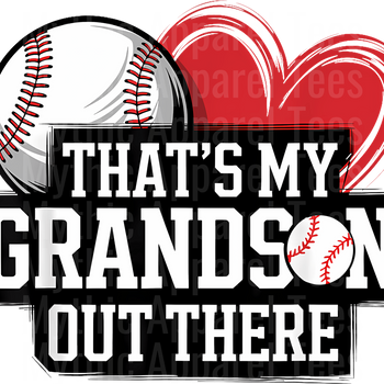 Grandma Grandpa Grandparents Baseball DTF Transfer