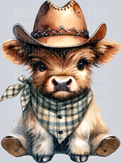 Western highland Cow 5 3 DTF Western Highland Cow Transfers
