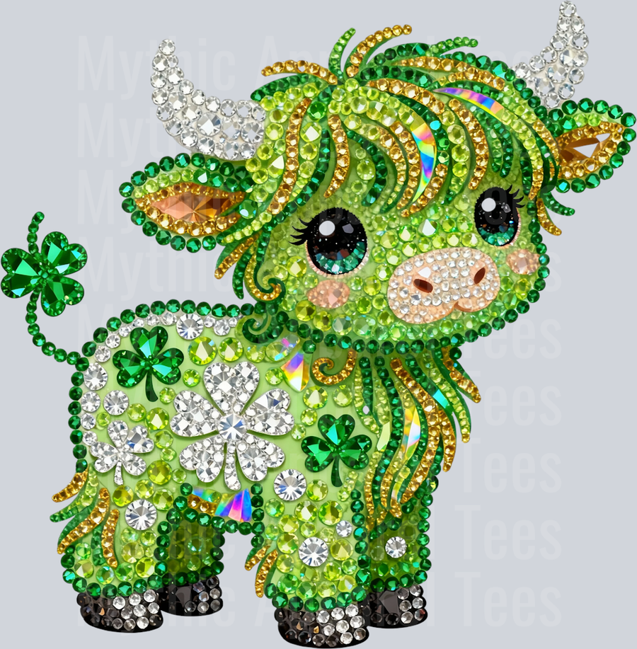 AZ716 Faux Rhinestone St Patricks Day