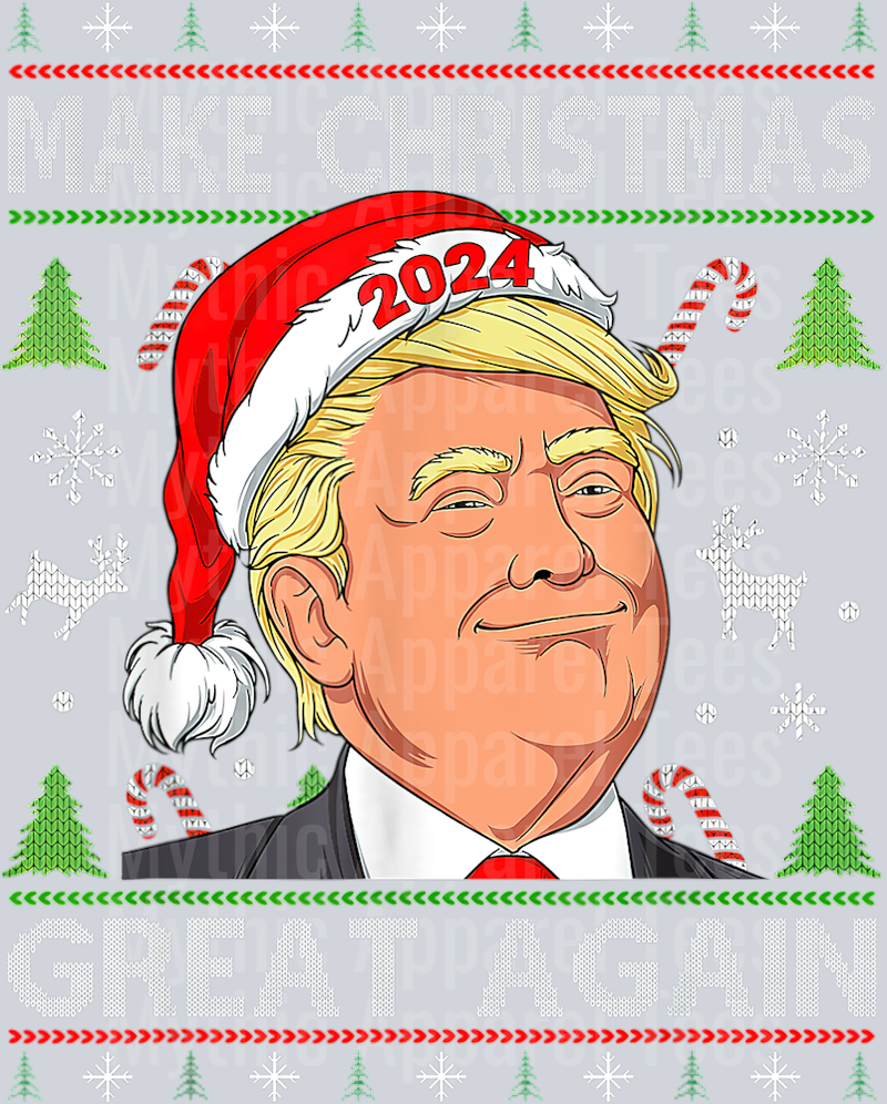 FunnyTrump2024MakeChristmasGreatAgainUglySweater