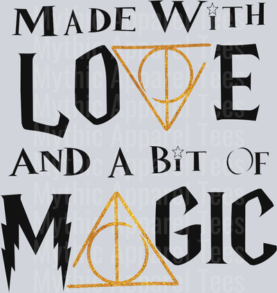 Made with love and a little magic DTF Harry Potter Transfers