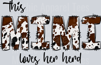 This Mimi Loves her herd 2 DTF Mimi Transfers