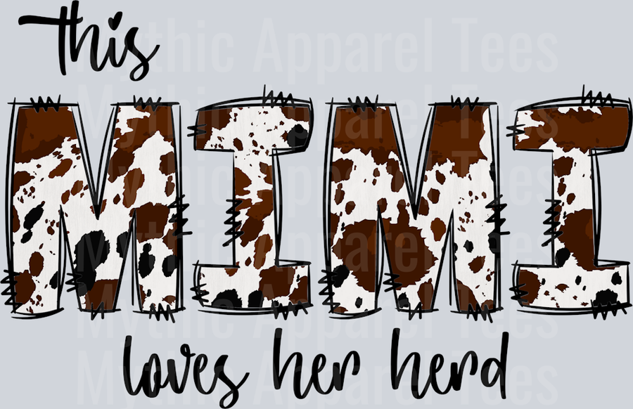 This Mimi Loves her herd 2 DTF Mimi Transfers