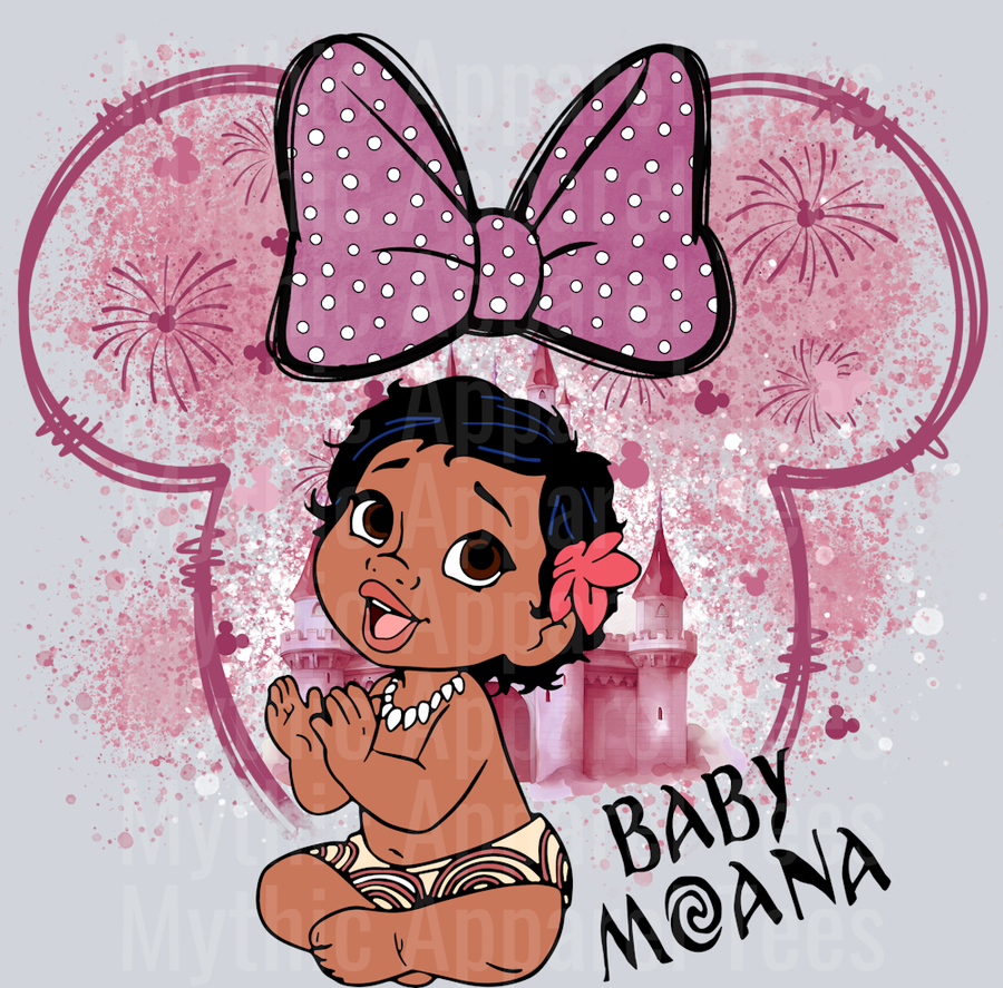 Baby Moana Disney ears Disney Moana DTF Moana Transfers