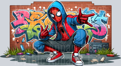 Spiderman 3 Graffiti DTF Pop Culture Transfers