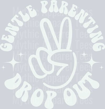 Gentle parent pocket white DTF Mom Dad Transfers