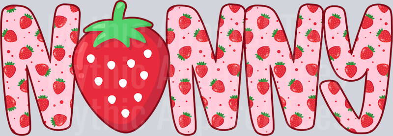 Nonny Strawberry Pink DTF Nonny Transfers