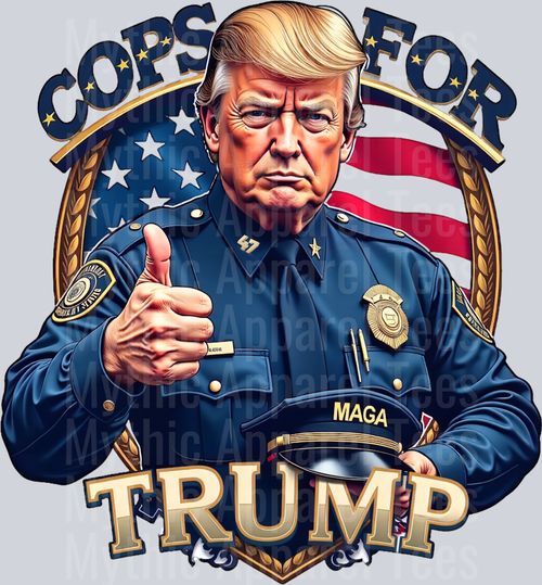 Cops For Trump Blue Line DTF Maga Transfers