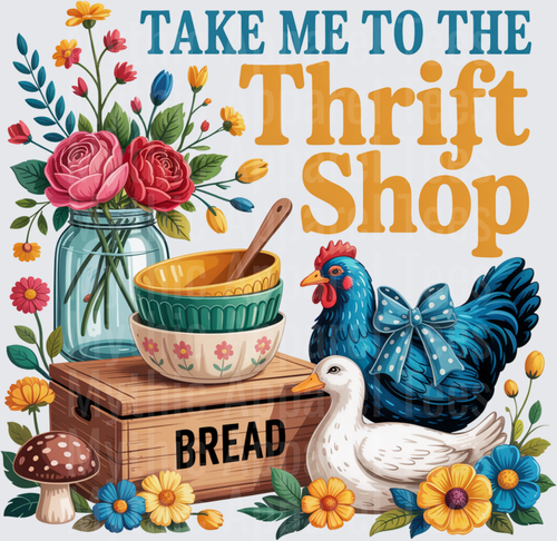 Take Me To The Thrift Shop Cottage Core Farm Animals Design