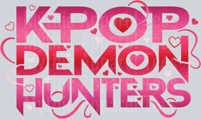 K-Pop Demon Hunters DemonX Valentines Day Transfers