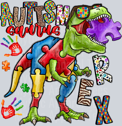 Autism Saurus Rex Autism Awareness