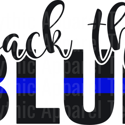 Police Officer Blue Line Back The Blue Transfers