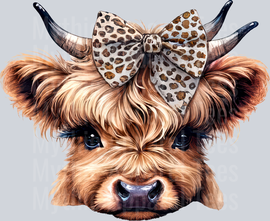 Boojee Highland Cow 14 DTF Boojee Highland Cow Transfers