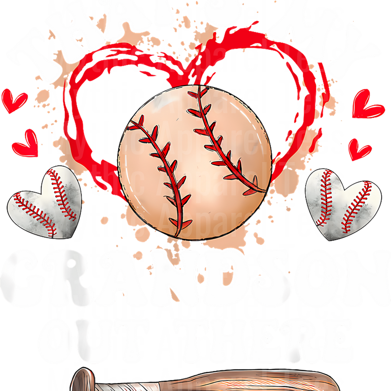 Grandma Grandpa Grandparents Baseball DTF Transfer