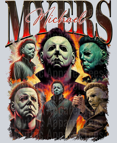 Michael Myers 2 in multiple movie scenes Halloween DTF Horror Movie Transfers