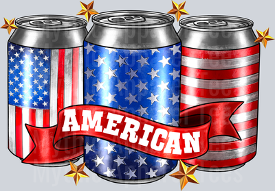 American Drink Beer 4th of july DTF Patriotic Transfers
