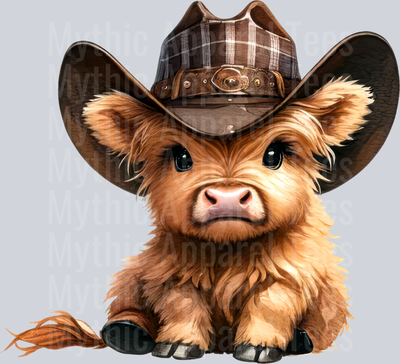 Western highland Cow 3 2 DTF Western Highland Cow Transfers