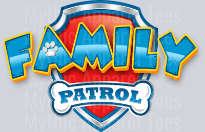 Family Patrol DTF Paw Patrol Transfers