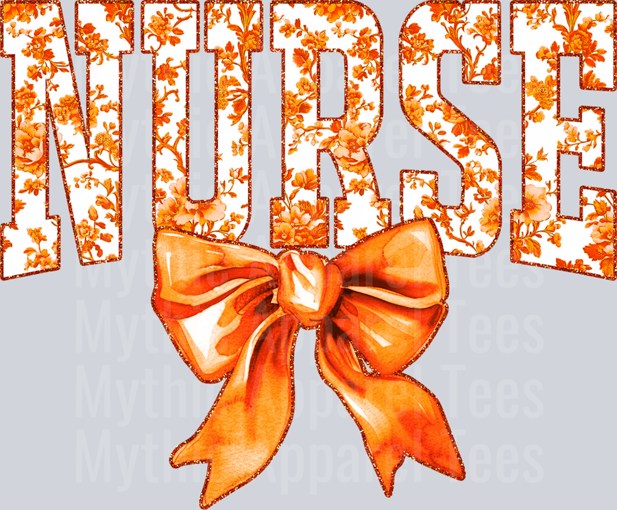 Orange Toile Nurse