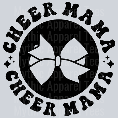 Cheer Mama Pocket Design Wavey Retro Style Funny Shirt Design