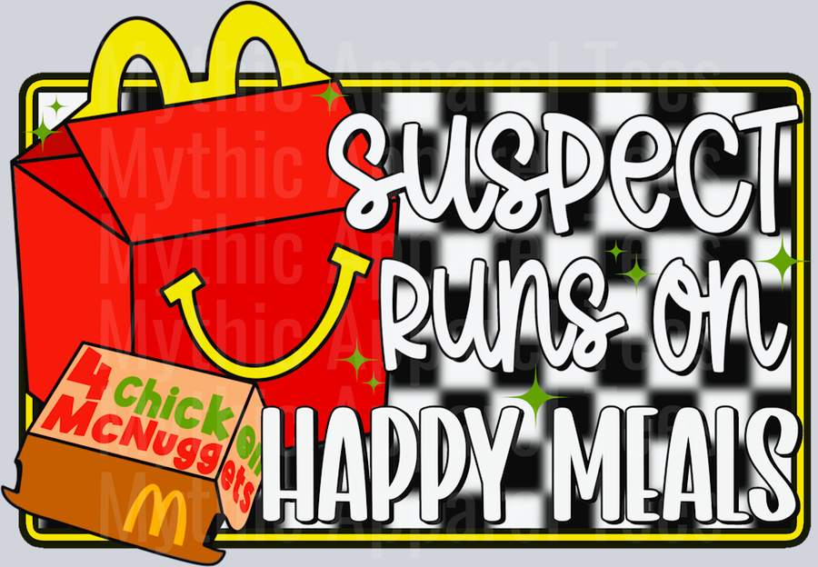 Suspect runs on happy meals DTF Suspect Transfers