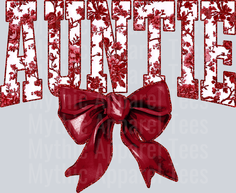Maroon Toile Auntie