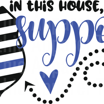 Police Officer Blue Line Back The Blue Transfers