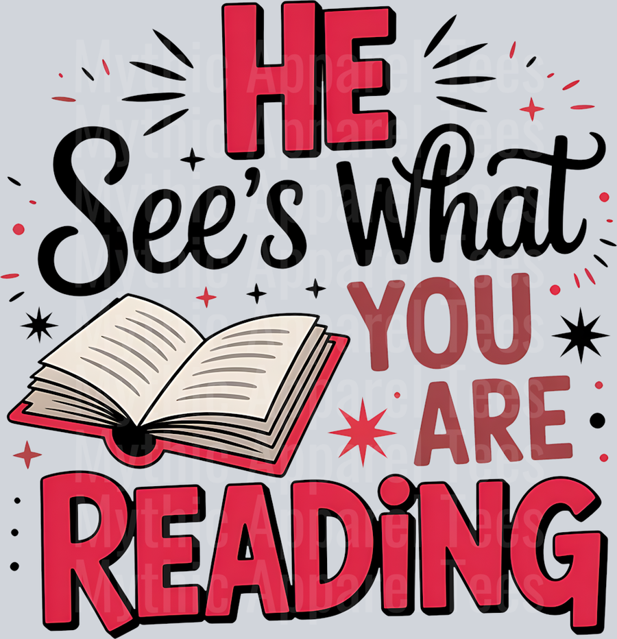 He See's what you are reading DTF Book Transfers
